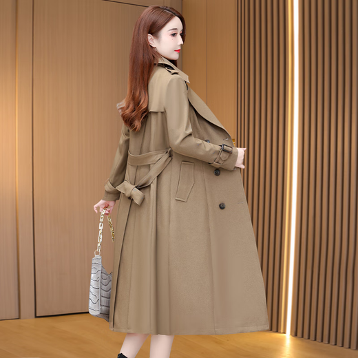 Kebel windbreaker jacket spring and autumn new women's fashion lady ladies high quality classic long coat L