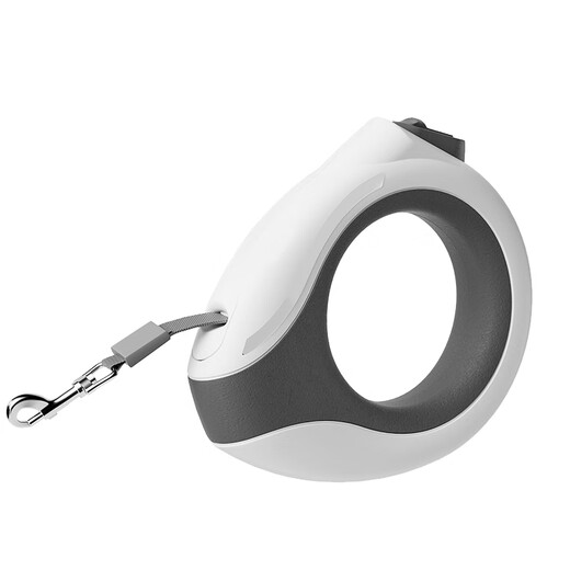 Hippie Dog Dog Leash Automatic Retractable Dog Rope Dog Chain Medium Small Dog Walking Puppy Internet Celebrity Pet Supplies Bracelet Basic Pearl White-3M (Separate Leash)