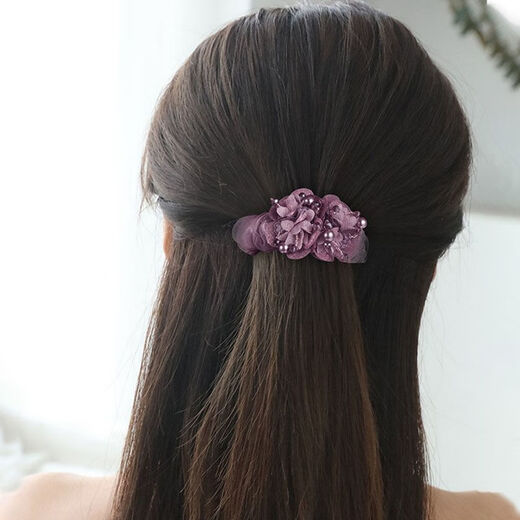 Dragon Girl Hair Ball Hair Ball Mom Hair Tie Temperament Hair Tie 2025 Internet Celebrity Hair Accessory Rubber Band for Women 2-piece Set Dark Coffee + Black