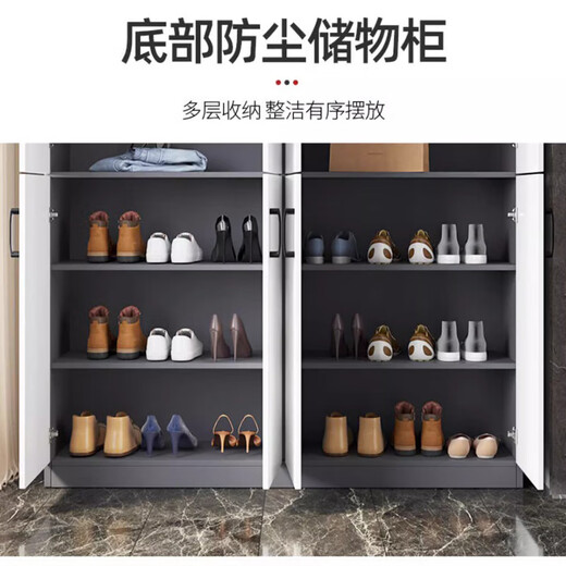 White taro balcony storage cabinet storage household large-capacity storage cabinet sun protection storage cabinet wall-mounted storage cabinet shoe cabinet customization two doors high 180 wide 60 deep 40 (installation included) upper and lower doors