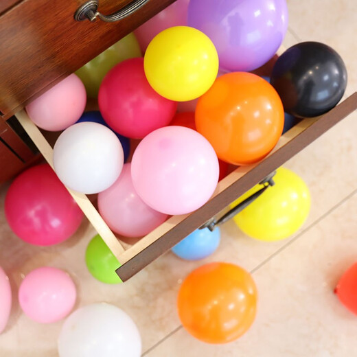 Smile Party Thickened 10-inch latex balloon candy color Graduation Valentine's Day Opening Anniversary Decorative Balloon Layout Random Color Mixed (10 pieces)