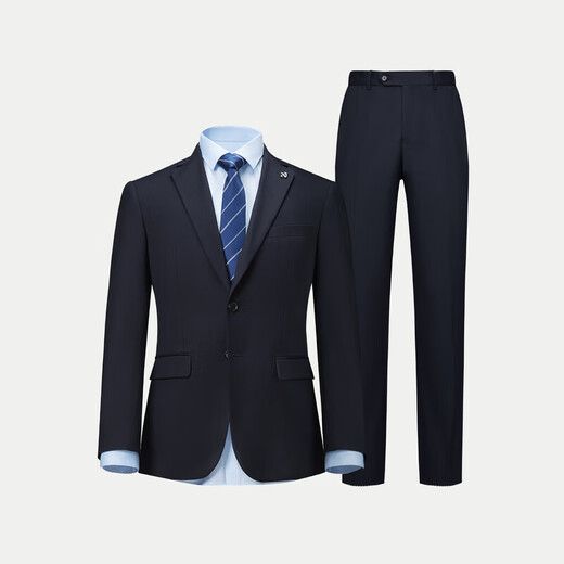 Heilan House (HLA) suit men's spring and autumn new light business classic series suit suit Navy 01 suit + trousers reservation 5XL 185/104B