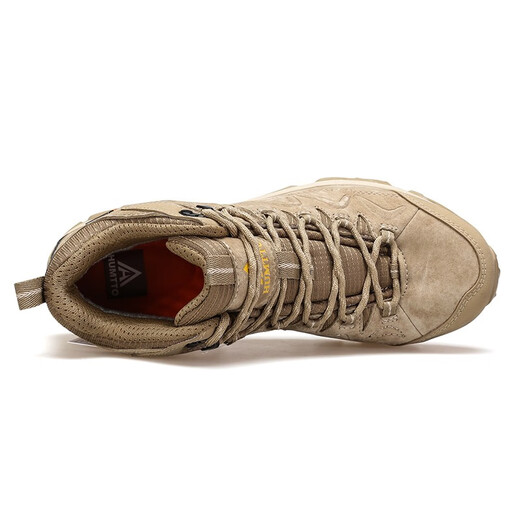 HUMTTO outdoor anti-slip wear-resistant hiking shoes autumn and winter outdoor men's hiking shoes sand color regular-3520 42