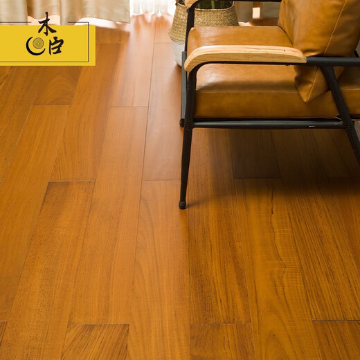 Muchen pure solid wood floor household locks floor heating maternity and baby grade environmentally friendly black walnut Myanmar teak log Myanmar teak flat lock 1050*148 customized square