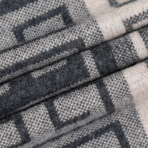 Hengyuanxiang scarf men's winter high-end red animal year gift scarf high-end Chinese red thickened warm and fashionable long 8175 caramel gift box