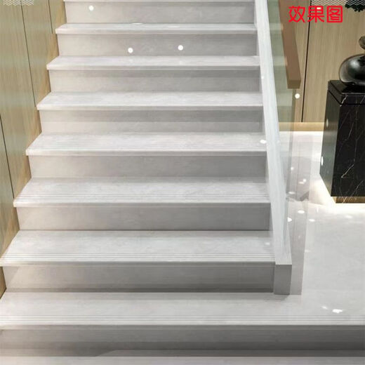 XMSJ1200x470mm integrated arc edge glazed whole body stair step brick steps anti-slip wear-resistant tiles can be processed 12126 whole body white edge 1.2 meters