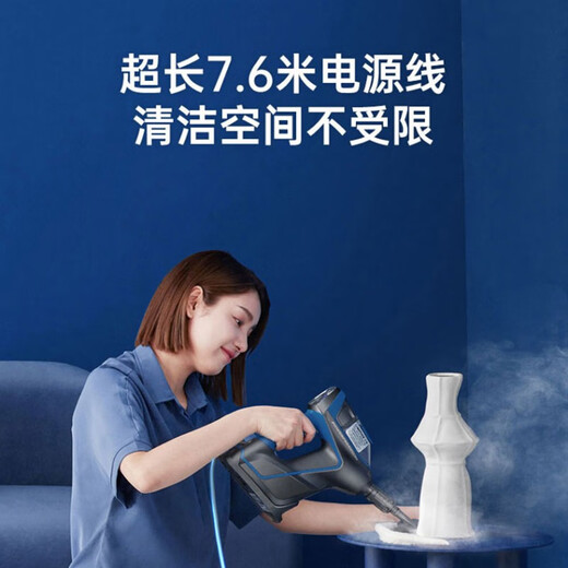 BISSELL Household Steam Mop Floor Mopping Cleaning Machine High Temperature Steam Sterilization and Mite Removal Electric Handheld Cleaner Vacuum Cleaner Companion 2781Z Accessories Package B Standard + Replacement Mop*6 Sets