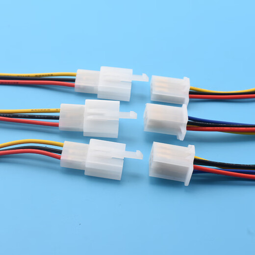 2.8mm car connector with wire motorcycle wiring harness plug male and female docking 2P3P4P6P9P male and female docking 2.8mm 150mm male to female 4p