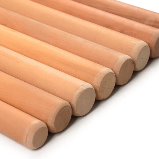 Luda pear wood rolling pin, solid wood rolling pin, household rolling pin, round head, dumplings, steamed buns, leather stick, baking tool, pear wood rolling pin, 27cm long, 2.8cm thick, free 2 20cm steamer cloth