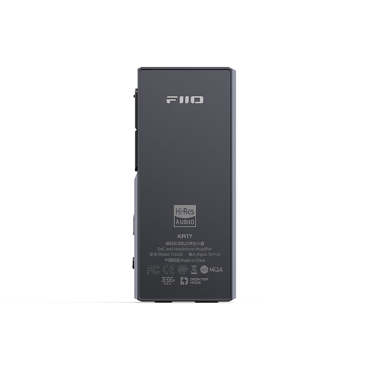 FiiO KA17 flagship decoding headphone amplifier HIFI balanced 4.4 computer sound card Android mobile phone power amplifier portable small tail adapter cable black