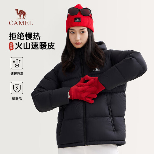 骆驼火山羽绒服1.0男士鸭绒加厚防寒面包服潮款冬季外套M13CR07089