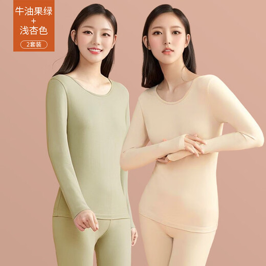 Jinlifen 2025 Herbstkleidung und Herbsthosen Set Women's Pure Cotton Pullover Herbst- und Winterbasis-Hemd-Fäden und Fadenhosen dünne thermische Unterwäsche 677-07 Grau-Purpur (Einzelset) 4xl [Gewicht 160-180jin [Jin gleich 0,5 kg]]