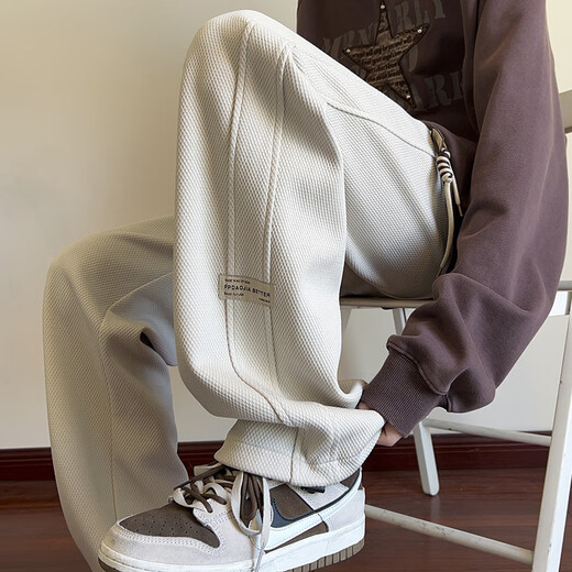 
Idea (ZHUYIFAN) Fatty Large Size 230Jin [Jin equals 0.5 kg] Men's Straight Spring and Summer Thin Work Pants Fashion Brand Large Size Straight Wide Legs Casual Pants A001-K1050 White 5XL (195) 205-230Jin [Jin equals 0.5 kg] Wearable