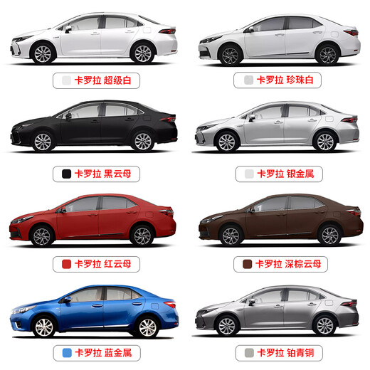 Baihuicai Toyota Corolla car touch-up pen super white special self-spraying pearl white platinum bronze paint scratch repair super white 12-21 Corolla standard repair kit 450ml*2 bottles + tool kit