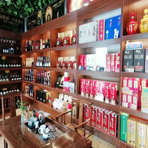 Double solid wood red wine cabinet display cabinet white wine cabinet display rack supermarket tobacco cabinet tea cabinet display cabinet specialty shelf commercial 100*30*200