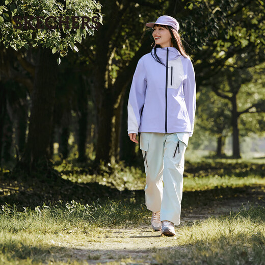 Skechers mountain style fashionable three-in-one polar fleece jacket L324W141 light lavender/0510 L