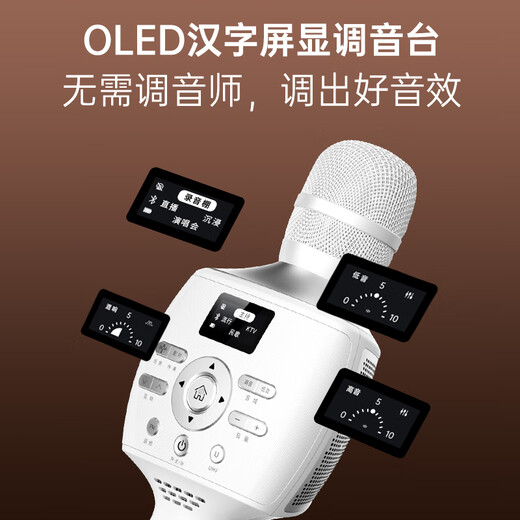 Meiniao Microphone and Audio All-in-One Comes with Sound Card Microphone Smart Screen Audio Microphone Home KTV Audio Set Karaoke Wireless Singing and Recording Live Broadcast Home Outdoor Karaoke 40W Store Manager Recommendation 25 Extreme Edition PROs with U Segment Professional Singers Recommend Sound Quality and Sound Effects