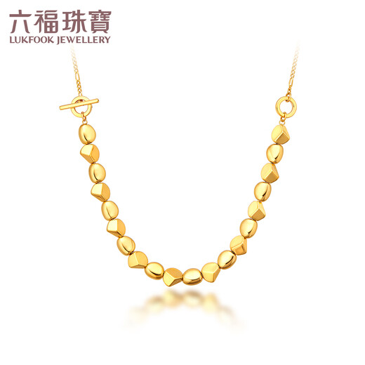 LUK FU BIJOURS Full Gold Doudou Ot Buckle 5d Gold Craft Gold Collier Set Collier Gift Prix 015078NA 17,07 grammes (y compris le coût de la main-d'œuvre 3892 yuans)