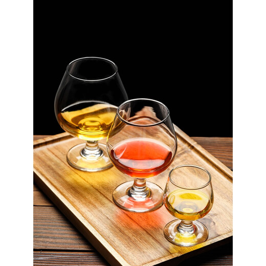 Glass wine glass set whiskey large small brandy glass tall red wine glass short cognac glass for home use No. 1-100ml-single (2 taels)
