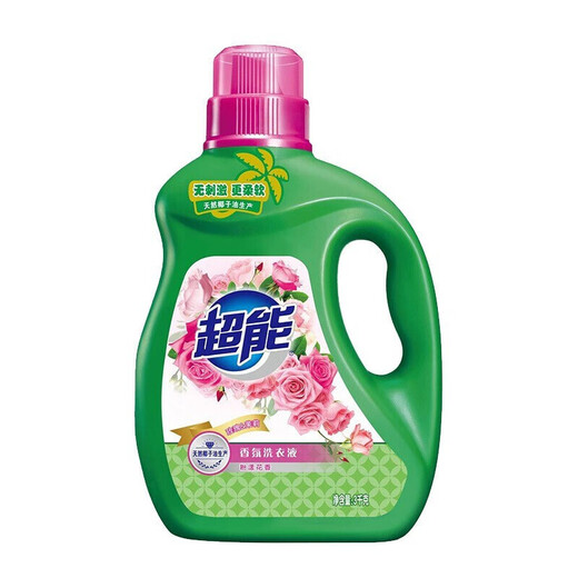 Super natural fragrance laundry detergent 3kg rose & jasmine fragrance long-lasting fragrance easy to rinse and clean