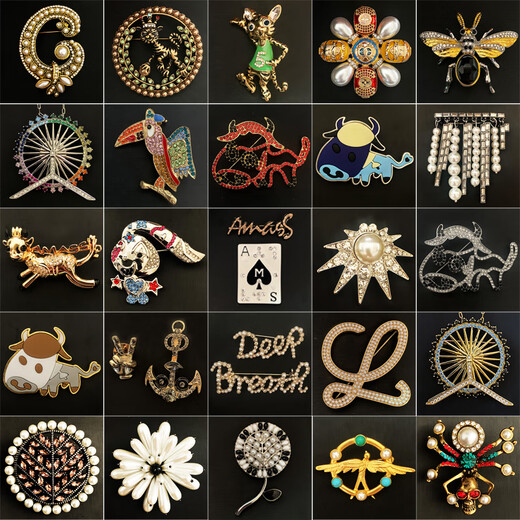 Zhuo Liang professional brooch accessories 2022 new style small fragrant suit coat pin accessories Pearl G