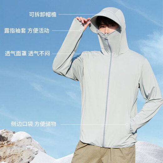 LangSha sun protection clothes men and women ice silk style spring and summer ultra-violet proof ultra-thin breathable outdoor skin clothing fishing jacket
