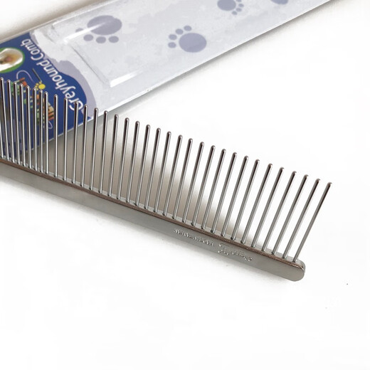 DELIGHT Pet Comb Cat and Dog Comb Ragdoll Cat Knotting Comb Teddy Bichon Dog Combing Artifact Pulling Comb NHP75 Short Hair Steel Comb-19cm