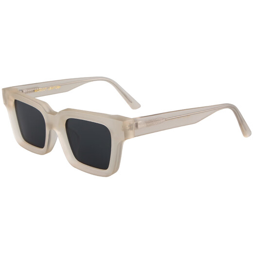 MOSCOT LEMTOSH太阳镜女款 复古磨砂透明黄色粗厚框眼镜 欧美板材方形偏光墨镜男 磨砂透明黄色框+偏光灰色镜片