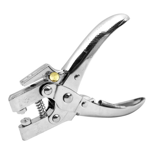 XMSJ Punching Single-Hole Air Eye Guard Anneau de pressage Pressage Prinage de punch Machine de poinçonnage Multifonctionnel Diamètre Rivet Pressage des pinces 6176 Pressage des pinces avec un œil d'air en cuivre en argent de 4,5 mm