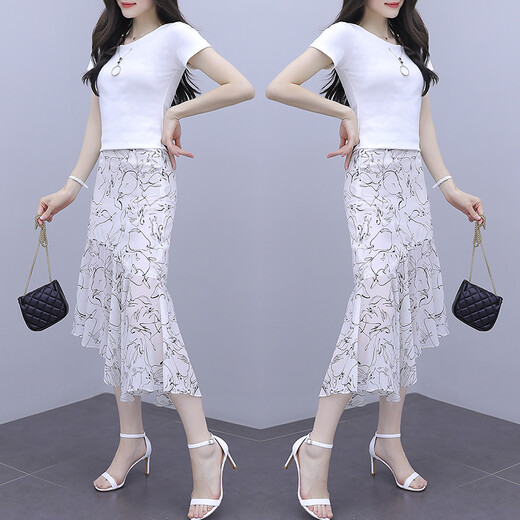 Xuan Mulin Jupe Robe en mousseline d'été 2023 Été Nouveau Tempéra de vêtements pour femmes