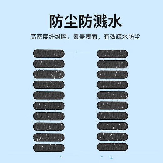 ESCASE 手机喇叭孔防尘网贴 扬声器防尘贴 听筒防尘贴 充电口堵头听筒网贴20只装配镊子