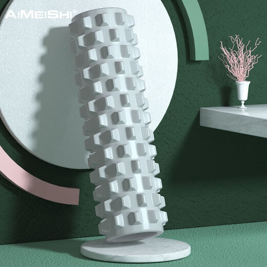 Ames Foam Roller Mace Yoga Supplies Foam Roller Muscle Relaxation Roller Shaft Massage Shaft Yoga Column 45cm Wolf Tooth Solid Mint Green