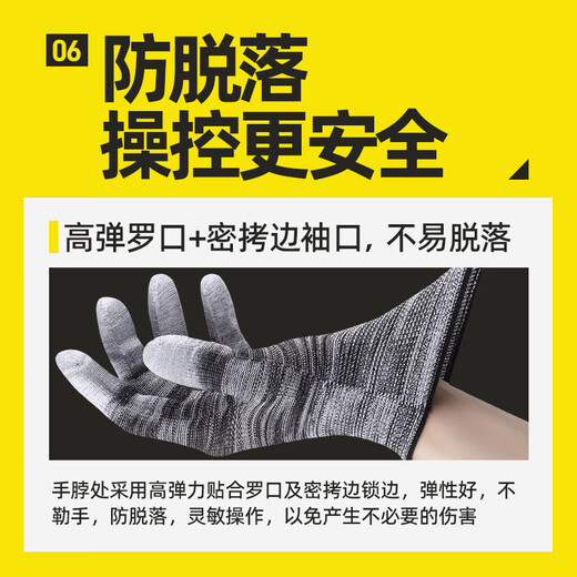 PU-Immersion Kunststofffinger beschichtete Palm Nylonhandschuhe Arbeitsschutz Arbeit tragen weder-resistent