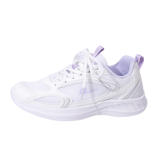 Huili women's shoes breathable sports shoes for women's soft sole light shoes casual running shoes 3022 white/purple 39