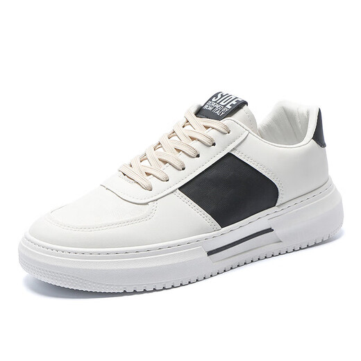 Men's shoes, autumn and winter new trendy versatile shoes, men's thick-soled height-enhancing white shoes, sports and casual dad shoes, men 9906 white and green 43