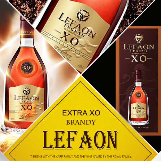 Lifeng Französisch importierte ausländische Weinlegende XO Brandy 40 Grad Spirited Wine 1000ml Geschenkbox