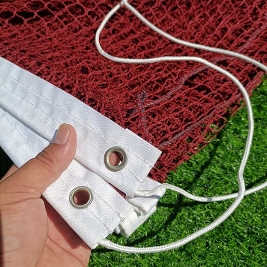 Yujing Filet de badminton Filet de blocage standard Filet de compétition intérieur et extérieur Filet moyen portable simple Pliage facile Livré avec un sac pour venir avec une corde d'attache 4,1 mètres de câble métallique en acier à petite maille à quatre bordures