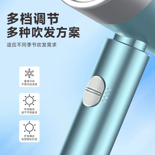 Royalstar Hair Dryer Home Light Care Hair Dryer High Power Quick Drying Hair Dryer Ladies Portable Hair Dryer Gifts for Girls Holiday Gifts Green Exclusive Hair Care Professional Hair Dryer