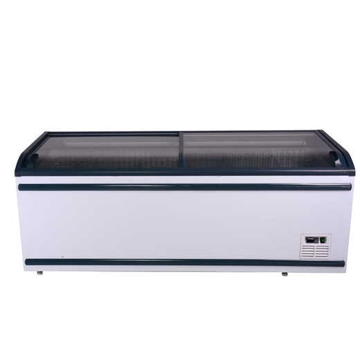 Aucma Supermarket Combination Island Cabinet Commercial Large Capacity Freezer Horizontal Frost-Frost-Frost-Frost-Frost-Frost-Frost Freezer Ice Cream Freezer Display Cabinet IHF-D1509P Automated Frost Direct Cabinet 1.44 meters