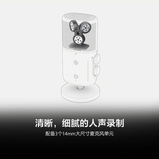 索尼（SONY）ECM-S1 无线直播桌面麦克风 数字音频/可无线连接相机/三种收音模式/支持USB Type-C输出音频