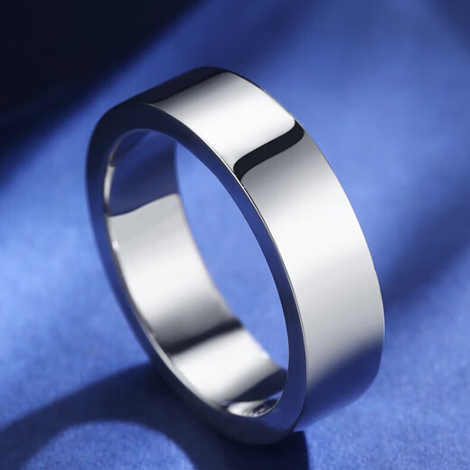 Kai Bao Lou Pt950 platinum couple ring men and women platinum ring FOREVER live couple ring looking for love 7.58g