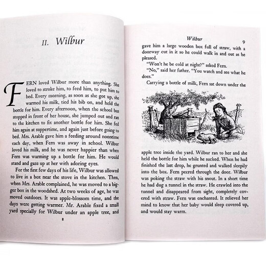 Charlottes Web Charlottes Web Eb White Eb White English Version English Reading Roman Kapitelbuch außerschulische Lesematerialien Lansie Index 680L Newbery Award Gewinnerin Woodrows Familie
