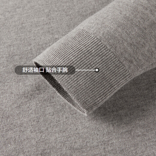 Heilan House Pure Wool Cardigan Men's Light Business Classic Series Sweater Winter Men's HNZAW3Y055A Oats 5A XL 180/96A Recommended 76-82kg