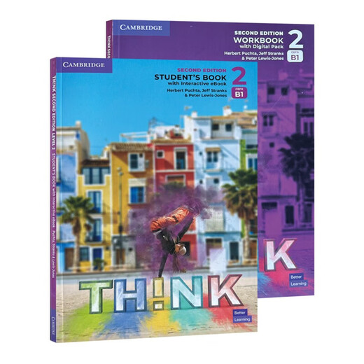 剑桥中学英语课程 Think教材第二版【2级别】CEFR B1 学生书+练习册+在线账号【赠音频】剑桥PET入门考试英语教材 英文原版进口