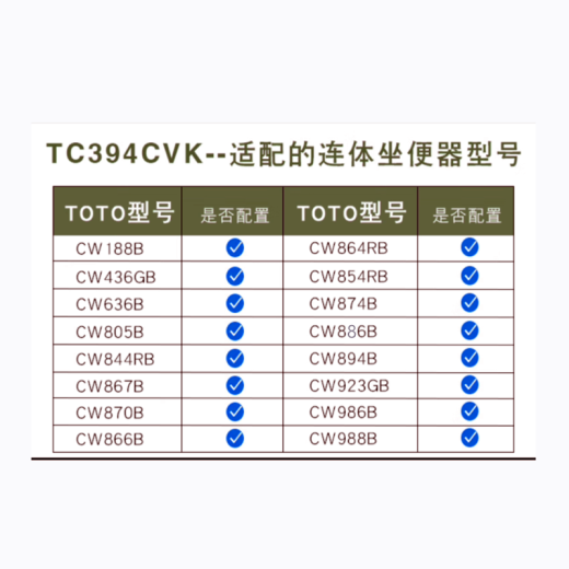 TOTO TOUNDO ORIGINAL CW854 886 981 988 SW784 CUBIERTA DE INDOUMENTES CHUCHADO EN VEZ UNIVERSAL