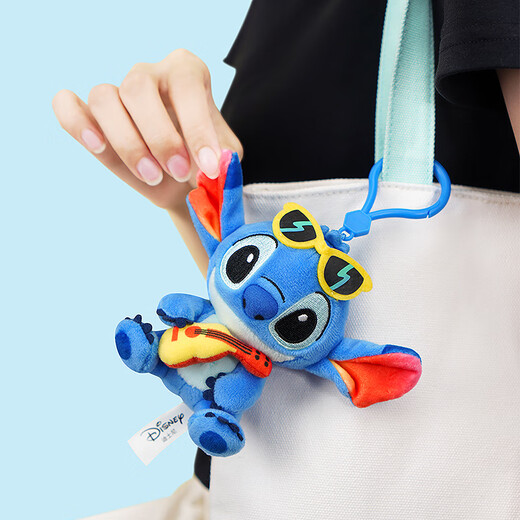 迪士尼（Disney）史迪仔挂件玩偶书包公仔毛绒玩具生日礼物女男生帅气钥匙扣纪念品