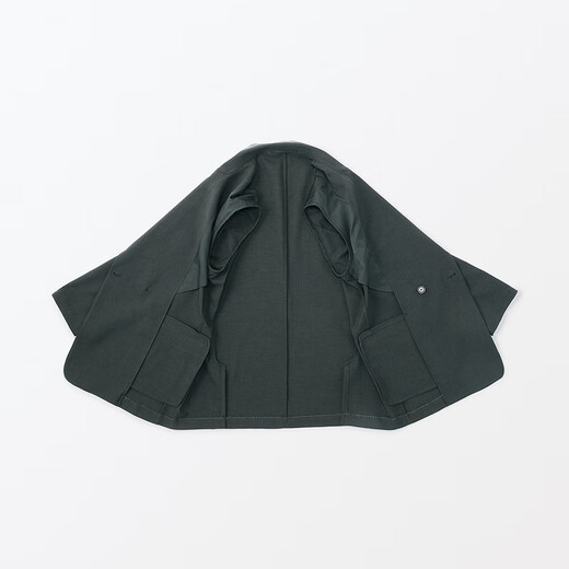 Muji (Muji) Herrenstrecke Doppelbrustjacke Herrenjacke Frühling und Herbststil Herrenanzug kleiner Anzug ad0v9a4s dunkelgrauer XL (180/104a)