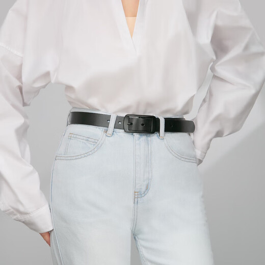 Niu Dangjia leather belt for women, cowhide belt for women, simple and versatile, denim casual and fashionable belt gift box 5293