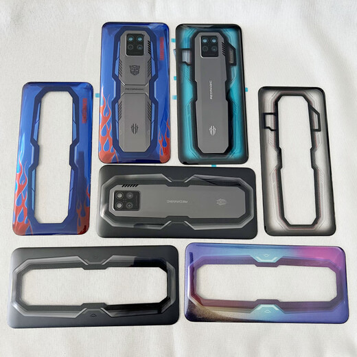 Suitable for Red Magic 7S Pro NX709S NX679J Back cover glass Mobile phone battery cover Rear case Red Magic 7Pro Back cover Dark Night Knight (with lenses Case
