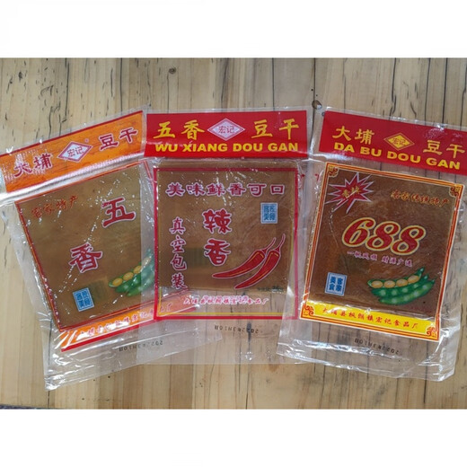 Hongji 688 Dapu getrockneter Tofu Sanheba getrockneter Tofu Fengen 888 getrockneter Tofu Fünf-Gewürz würziger gelber Zweig 668 Fünf-Gewürz (30 Packungen)